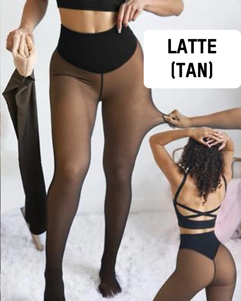 Leggings polaires gainants à couture unique